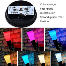 Load image into Gallery viewer, Outdoor Solar Garden Circular Cone Wall Lamp, Style:, N230A Colorful, N230B Two-color