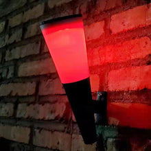 Load image into Gallery viewer, Outdoor Solar Garden Circular Cone Wall Lamp, Style:, N230A Colorful, N230B Two-color