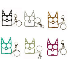 Load image into Gallery viewer, 2 PCS 6 In 1 Multifunctional Keychain Zinc Alloy Bottle Opener, Black, Silver, Gold, Bright Green, Grass Green, Pink