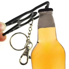 Load image into Gallery viewer, 2 PCS 6 In 1 Multifunctional Keychain Zinc Alloy Bottle Opener, Black, Silver, Gold, Bright Green, Grass Green, Pink