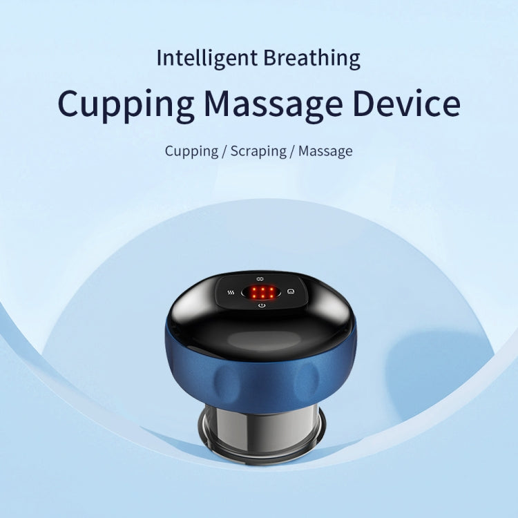 Electric Cupping Massage Device, 6-speed USB Plug-in, Red Wine, Blue, Black, 6-speed Charging