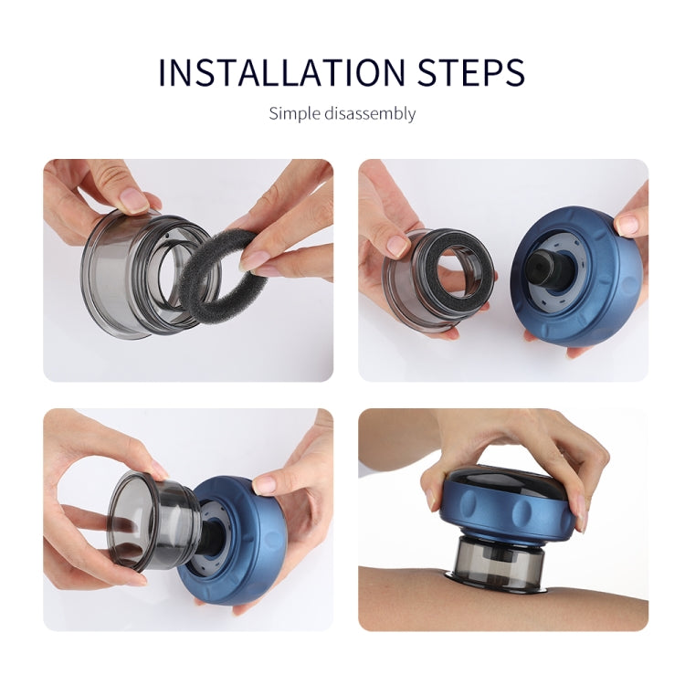 Electric Cupping Massage Device, 6-speed USB Plug-in, Red Wine, Blue, Black, 6-speed Charging