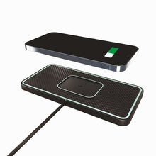Load image into Gallery viewer, C1-PRO 2 In 1 Car Wireless Charging Anti-Slip Pad With Luminous For AirPods / iPhone, C1PRO Black