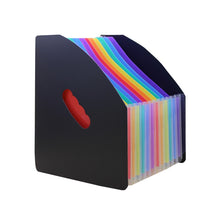 Load image into Gallery viewer, Standing Organ Clip Student Test Paper Storage Clip, Black Surface (Rainbow Inner Page), White Surface (Rainbow Inner Page), Blue Surface(White Inner Page), Red Surface (White Inner Page), Yellow Surface (White Inner Page)                              ...