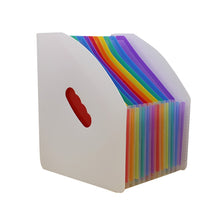 Load image into Gallery viewer, Standing Organ Clip Student Test Paper Storage Clip, Black Surface (Rainbow Inner Page), White Surface (Rainbow Inner Page), Blue Surface(White Inner Page), Red Surface (White Inner Page), Yellow Surface (White Inner Page)                              ...