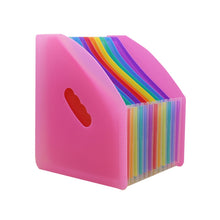 Load image into Gallery viewer, Standing Organ Clip Student Test Paper Storage Clip, Black Surface (Rainbow Inner Page), White Surface (Rainbow Inner Page), Blue Surface(White Inner Page), Red Surface (White Inner Page), Yellow Surface (White Inner Page)                              ...