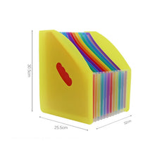 Load image into Gallery viewer, Standing Organ Clip Student Test Paper Storage Clip, Black Surface (Rainbow Inner Page), White Surface (Rainbow Inner Page), Blue Surface(White Inner Page), Red Surface (White Inner Page), Yellow Surface (White Inner Page)                              ...
