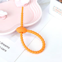 Load image into Gallery viewer, 20 PCS Silicone Data Cable Storage Strap Cable Organizer, 21cm Grey, 21cm Yellow, 21cm Red, 21cm Green, 21cm Blue, 21cm Orange, 21cm Pink, 21cm Brown