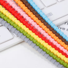 Load image into Gallery viewer, 20 PCS Silicone Data Cable Storage Strap Cable Organizer, 21cm Grey, 21cm Yellow, 21cm Red, 21cm Green, 21cm Blue, 21cm Orange, 21cm Pink, 21cm Brown
