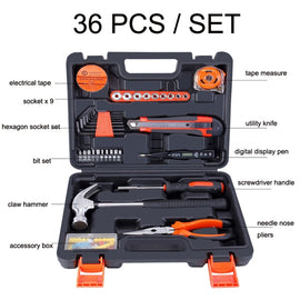 JT-36 Household Manual Hardware Tool Combination Set, 36 PCS / Set