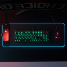 Load image into Gallery viewer, K9186 Multifunctional RGB Lighting Mouse Pad With Wireless Charger