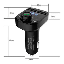 Load image into Gallery viewer, HY82 Car MP3 Bluetooth Receiver Dual USB Car Charger, HY82 Regular Version, HY82 Fast Charge Version