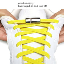 Load image into Gallery viewer, SLK28 Metal Magnetic Buckle Elastic Free Tied Laces, Style: Gold Magnetic Buckle