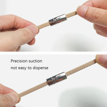 Load image into Gallery viewer, SLK28 Metal Magnetic Buckle Elastic Free Tied Laces, Style: Gold Magnetic Buckle