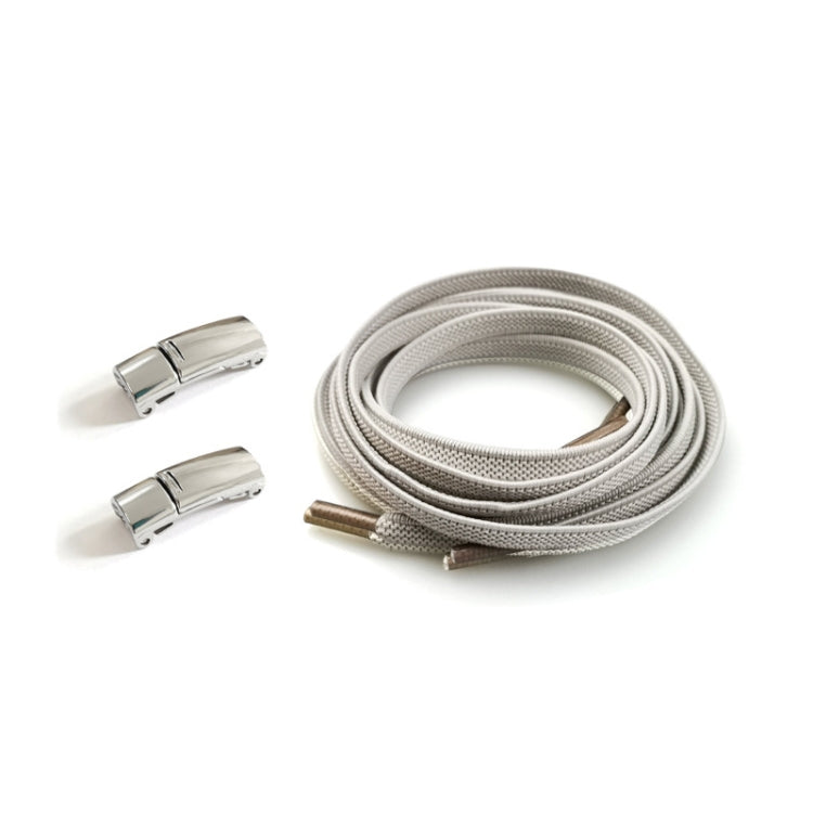 SLK28 Metal Magnetic Buckle Elastic Free Tied Laces, Style: Gold Magnetic Buckle