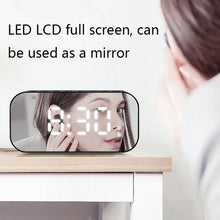 Load image into Gallery viewer, Havit M3 Subwoofer Mini Mirror Clock Bluetooth Speaker, Spsc:, 1200mAh (Black）, 1200mAh (White)