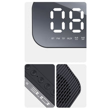 Load image into Gallery viewer, Havit M3 Subwoofer Mini Mirror Clock Bluetooth Speaker, Spsc:, 1200mAh (Black）, 1200mAh (White)