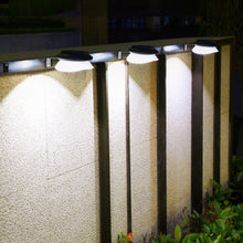 Load image into Gallery viewer, Punch-free Flying Saucer Solar Lamp Outdoor Garden Decoration Wall Lamp, Black Shell+White Light, Black Shell+Warm Light