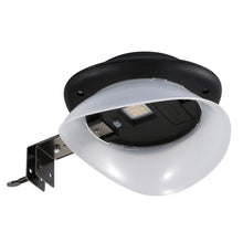 Load image into Gallery viewer, Punch-free Flying Saucer Solar Lamp Outdoor Garden Decoration Wall Lamp, Black Shell+White Light, Black Shell+Warm Light