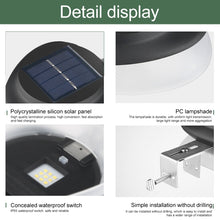 Load image into Gallery viewer, Punch-free Flying Saucer Solar Lamp Outdoor Garden Decoration Wall Lamp, Black Shell+White Light, Black Shell+Warm Light
