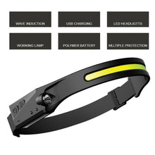 Load image into Gallery viewer, Silicone LED Smart Sensor Light Outdoor Strong Light Long-Beam Headlight, LX200 White Light