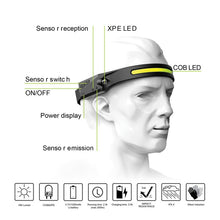 Load image into Gallery viewer, Silicone LED Smart Sensor Light Outdoor Strong Light Long-Beam Headlight, LX200 White Light