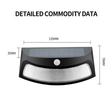 Load image into Gallery viewer, 8 LEDs Infrared Induction Solar Garden Wall Light, White Light, Warm Light
