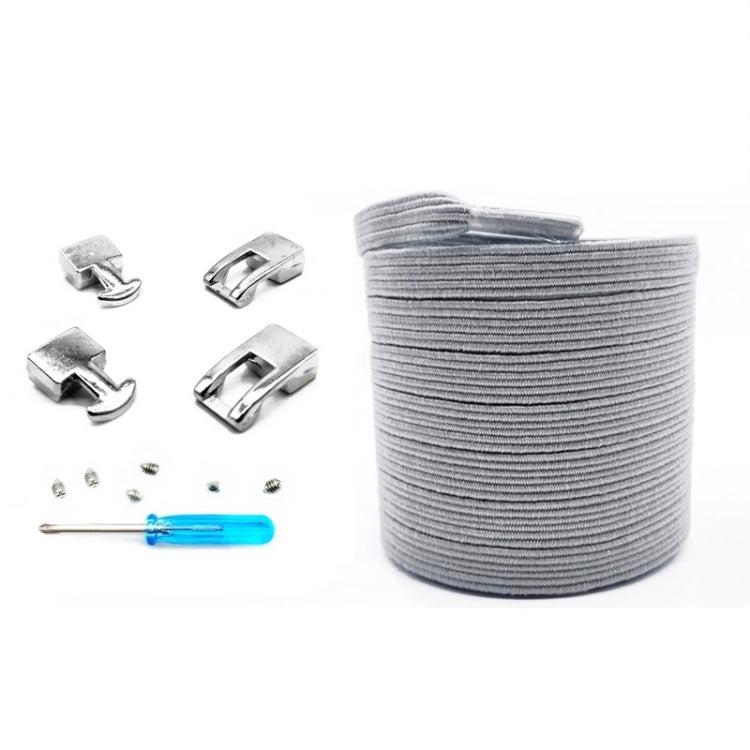 3 Sets SLK16 Metal Hook Lazy People Free-Tied Elastic Lace