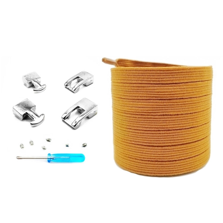 3 Sets SLK16 Metal Hook Lazy People Free-Tied Elastic Lace