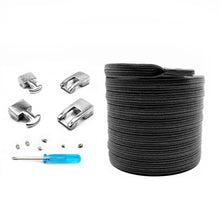 Load image into Gallery viewer, 3 Sets SLK16 Metal Hook Lazy People Free-Tied Elastic Lace