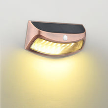 Load image into Gallery viewer, Red Copper Human Body Induction Solar Wall Light, White Light, Warm Light