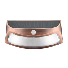 Load image into Gallery viewer, Red Copper Human Body Induction Solar Wall Light, White Light, Warm Light