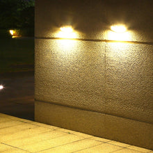 Load image into Gallery viewer, Red Copper Human Body Induction Solar Wall Light, White Light, Warm Light