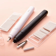 Load image into Gallery viewer, Deli 71107 Electric Eraser Art Can Replace The Core Rubber Core, Black Shell, White Shell