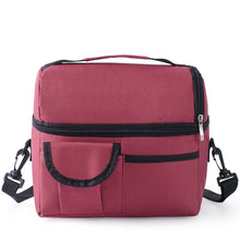 Load image into Gallery viewer, Double Insulation Bag Breast Milk Fresh Bag Bottle Mummy Bag, Mummy Bag(Black), Mummy Bag(Royal Blue), Mummy Bag(Rose Red), Mummy Bag(Red), Mummy Bag(Wine Red), Mummy Bag(Orange), Mummy Bag(Sky Blue), Mummy Bag(Grey)