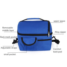 Load image into Gallery viewer, Double Insulation Bag Breast Milk Fresh Bag Bottle Mummy Bag, Mummy Bag(Black), Mummy Bag(Royal Blue), Mummy Bag(Rose Red), Mummy Bag(Red), Mummy Bag(Wine Red), Mummy Bag(Orange), Mummy Bag(Sky Blue), Mummy Bag(Grey)