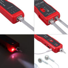 Load image into Gallery viewer, Wire Tracker Network Cable Detector RJ45 RJ11 Tester for Telephone Lines and LAN Cables, RJ45 RJ11 Tester