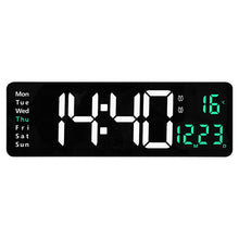 Load image into Gallery viewer, 6626 Living Room Wall-Mounted Large Screen Display LED Digital Clock, 16 Inch White Temperature, 16 Inch Orange Temperature, 16 Inch Green Temperature, 16 Inch Blue Temperature