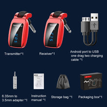 Load image into Gallery viewer, U12DX  6.35mm Jack Wireless Guitar Transmitter Receiver Rechargeable Adapter, U12DX Red, U12DX Black