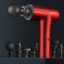 Load image into Gallery viewer, BG-128 6-speed Mini Convenient Massage Gun With 6 Massage Heads,CN Plug, Red, Green, Gray, Back