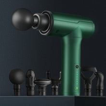 Load image into Gallery viewer, BG-128 6-speed Mini Convenient Massage Gun With 6 Massage Heads,CN Plug, Red, Green, Gray, Back
