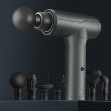 Load image into Gallery viewer, BG-128 6-speed Mini Convenient Massage Gun With 6 Massage Heads,CN Plug, Red, Green, Gray, Back