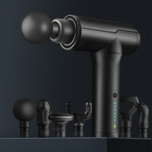 Load image into Gallery viewer, BG-128 6-speed Mini Convenient Massage Gun With 6 Massage Heads,CN Plug, Red, Green, Gray, Back