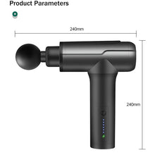 Load image into Gallery viewer, BG-128 6-speed Mini Convenient Massage Gun With 6 Massage Heads,CN Plug, Red, Green, Gray, Back