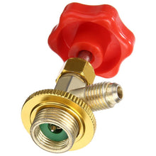 Load image into Gallery viewer, R134a Car Air Conditioning Refrigerant Anti-Leakage Switch, Red Metal Valve Bottle
