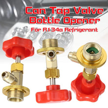 Load image into Gallery viewer, R134a Car Air Conditioning Refrigerant Anti-Leakage Switch, Red Metal Valve Bottle