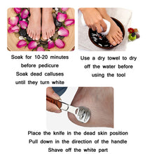 Load image into Gallery viewer, Pedicure Knife For Dead Skin Calluses Tool Set, Specification:, Colorful Wooden Iron Box, Stainless Steel Iron Box