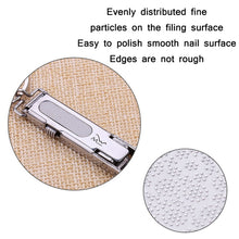 Load image into Gallery viewer, Stainless Steel Folding Nail Clippers with Keychain