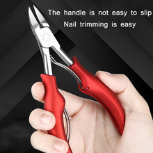 Load image into Gallery viewer, Stainless Steel Nail Clippers Olecranon Dead Skin Pliers Set, Blue ABS Handle, Black ABS Handle, Red ABS Handle, Pink ABS Handle