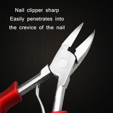 Load image into Gallery viewer, Stainless Steel Nail Clippers Olecranon Dead Skin Pliers Set, Blue ABS Handle, Black ABS Handle, Red ABS Handle, Pink ABS Handle